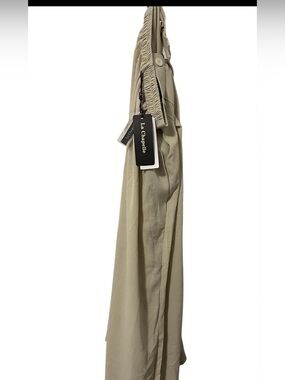 La Chapelle Wide Leg Pleated Trousers NWT | Beige Cream High Waisted Pants